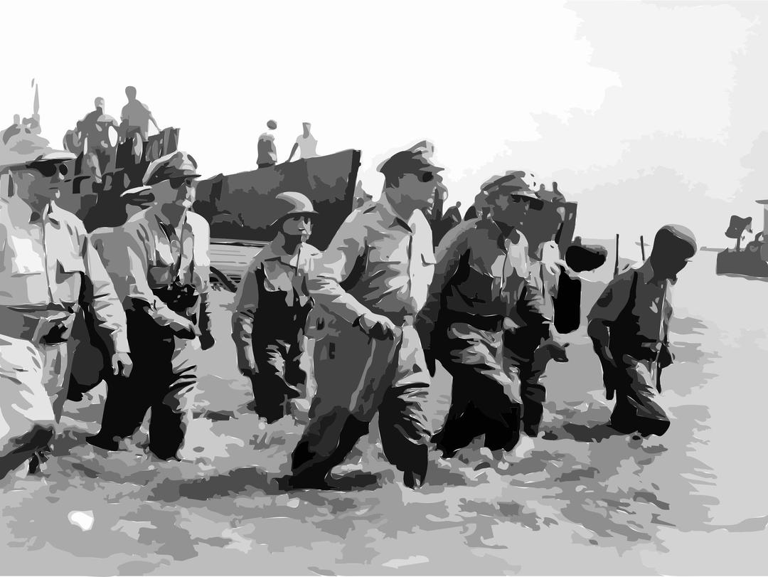 Douglas MacArthur lands Leyte1 png transparent