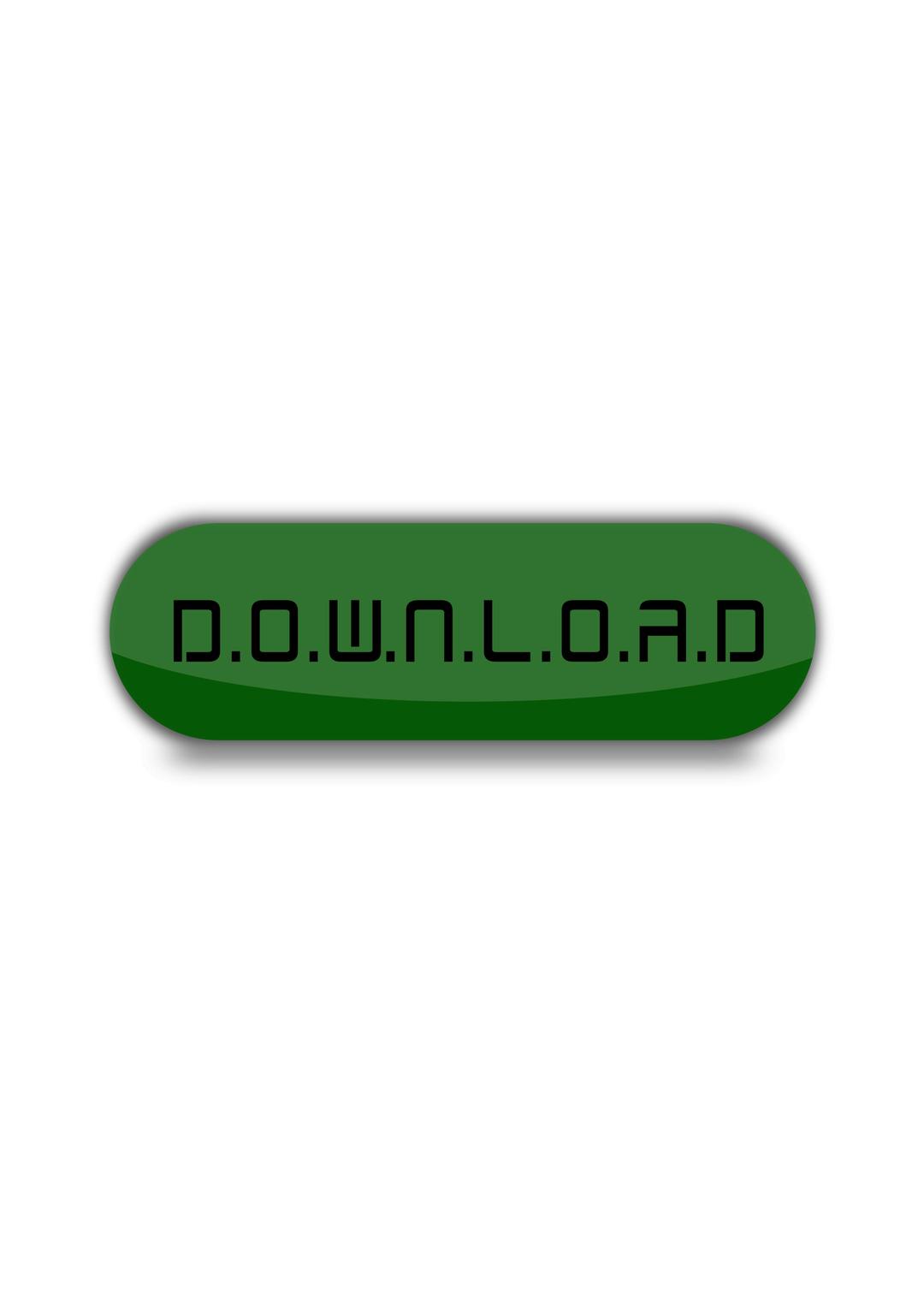 Download button green colour png transparent