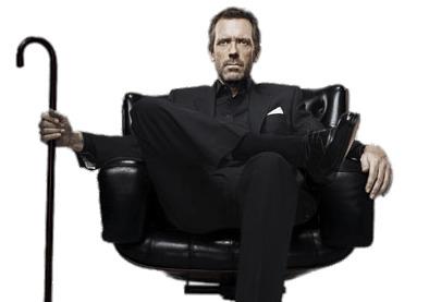 Dr House In Chair png transparent