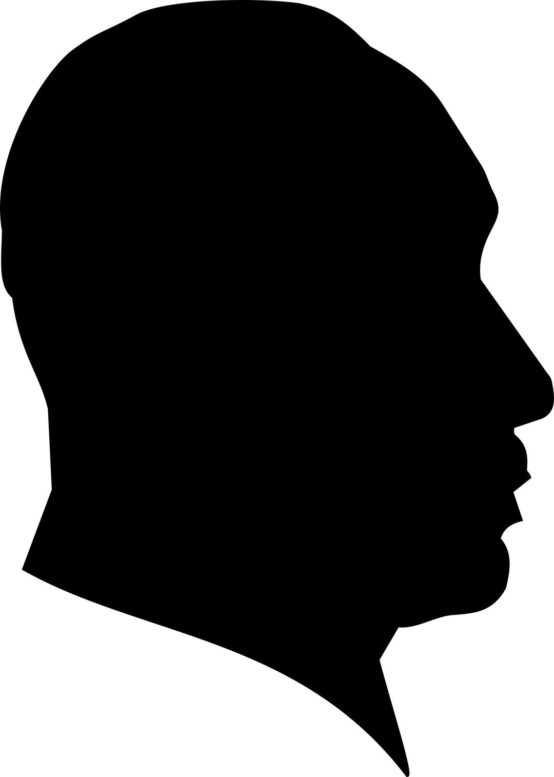 Dr. Martin Luther King Profile Silhouette png transparent