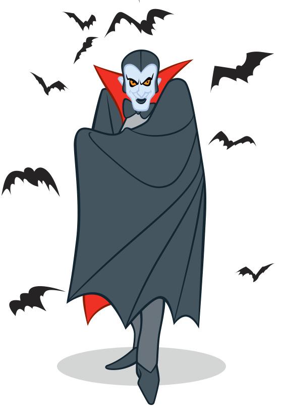 Dracula and Bats png transparent