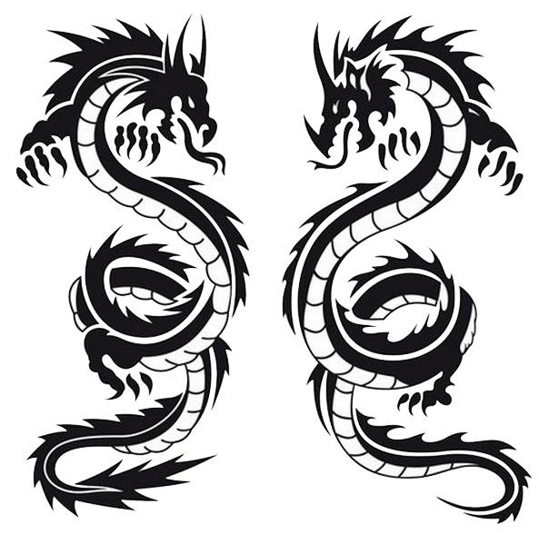 Dragon Double Tattoo png transparent