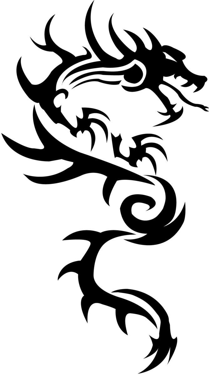 Dragon Simple Tattoo png transparent