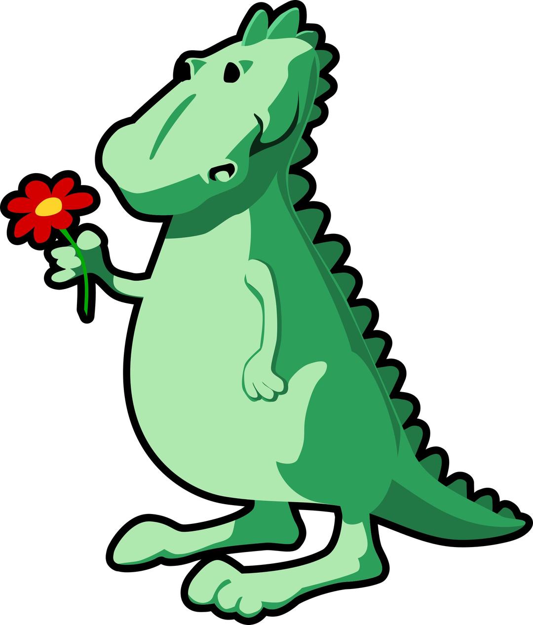 dragon with flower png transparent