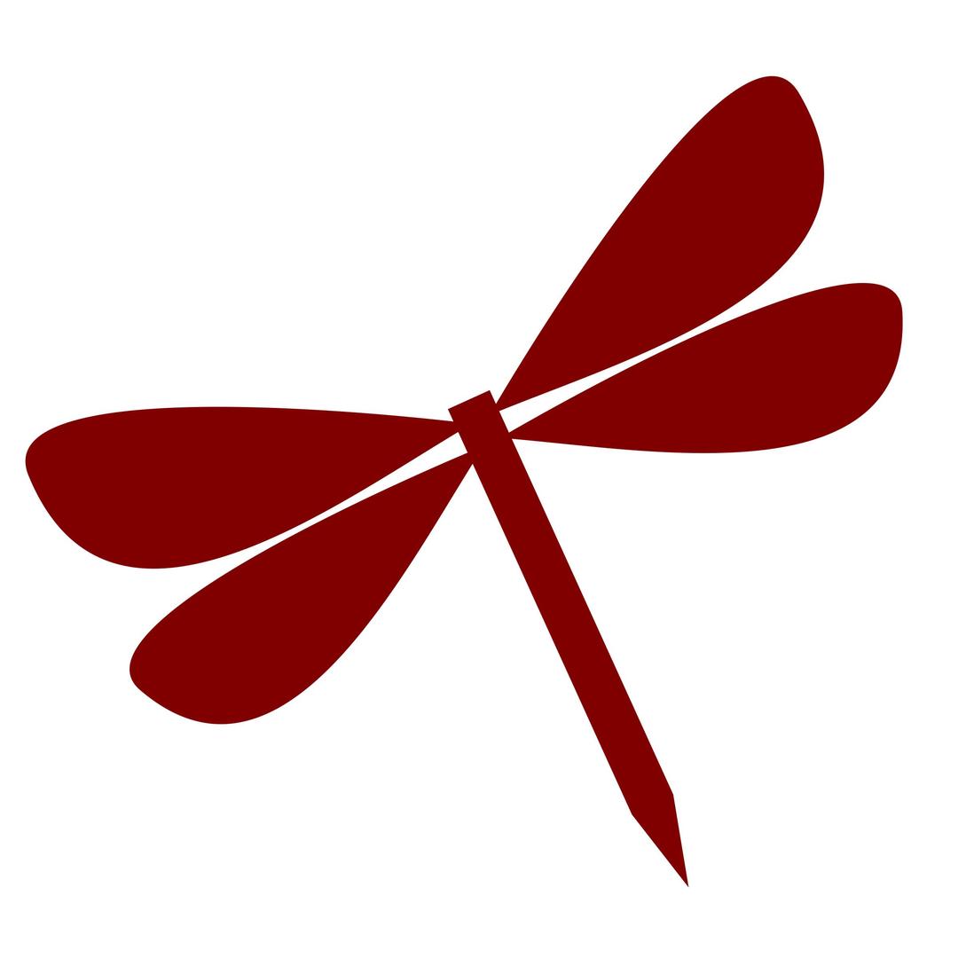 Dragonfly - one color- flat png transparent
