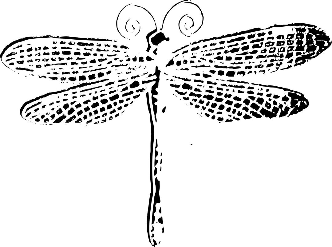 Dragonfly outline png transparent