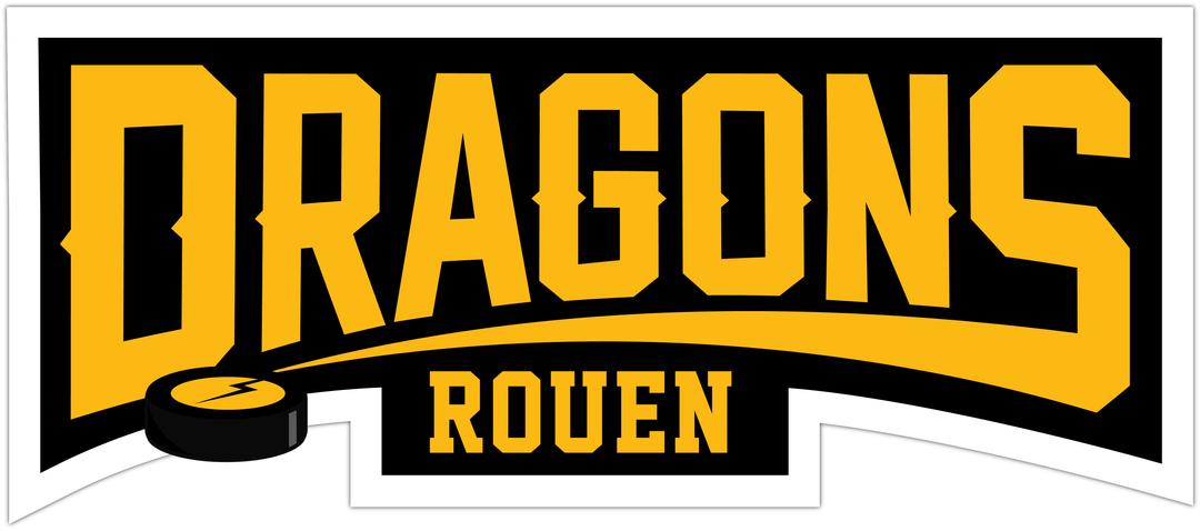 Dragons De Rouen Texte Logo png transparent