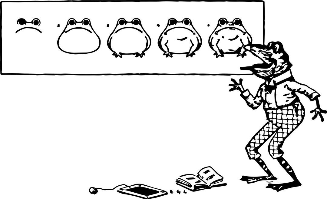 Draw a Frog png transparent