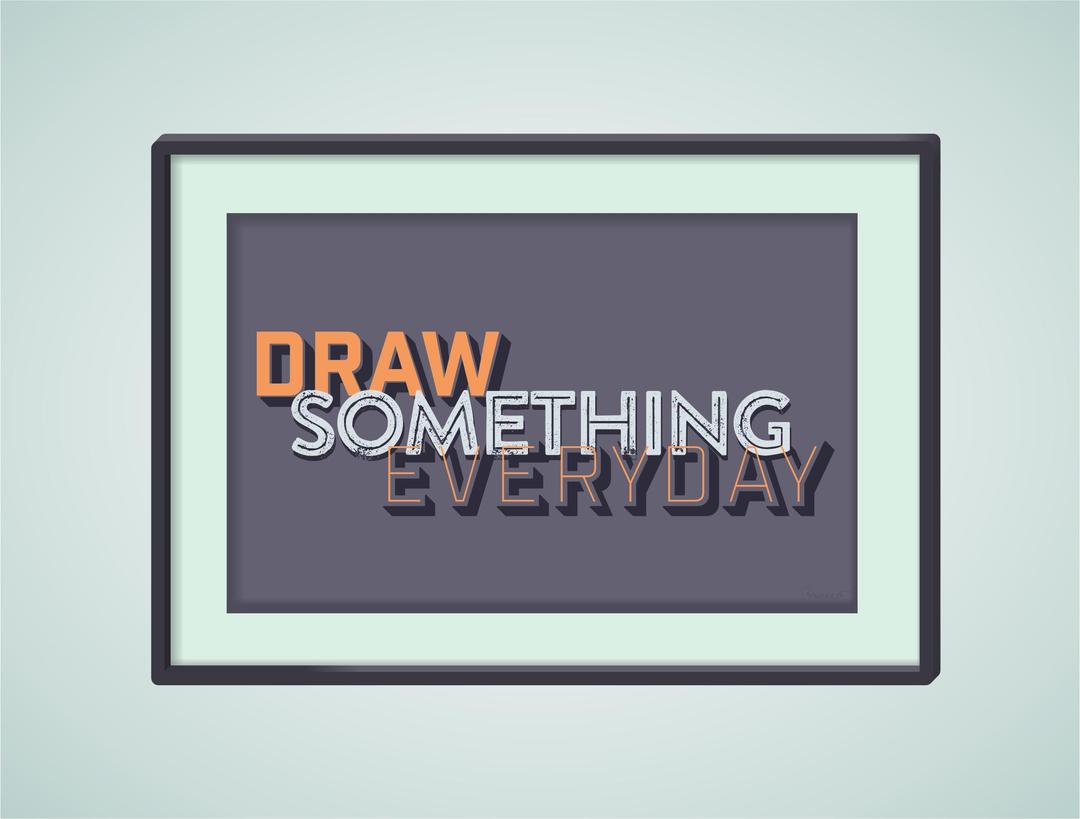 Draw Something Everyday png transparent