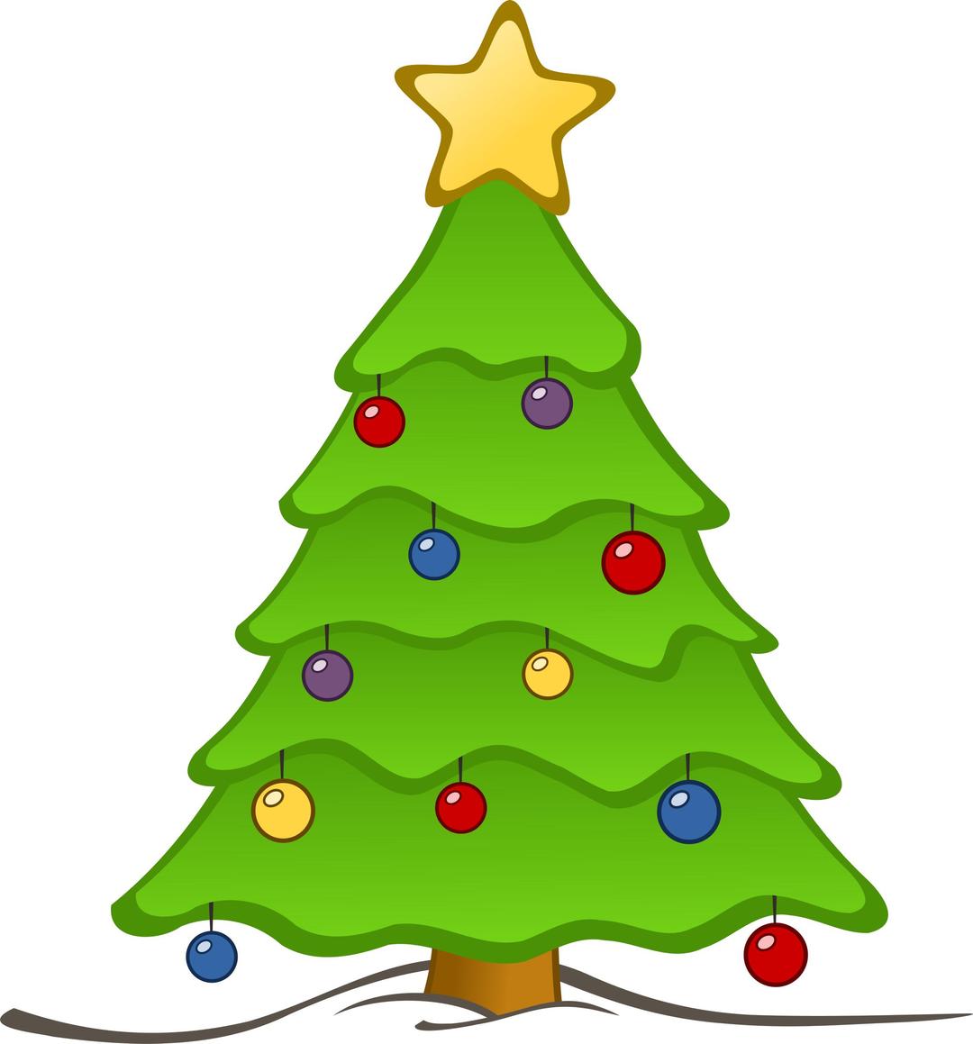 Drawing Christmas Tree png transparent