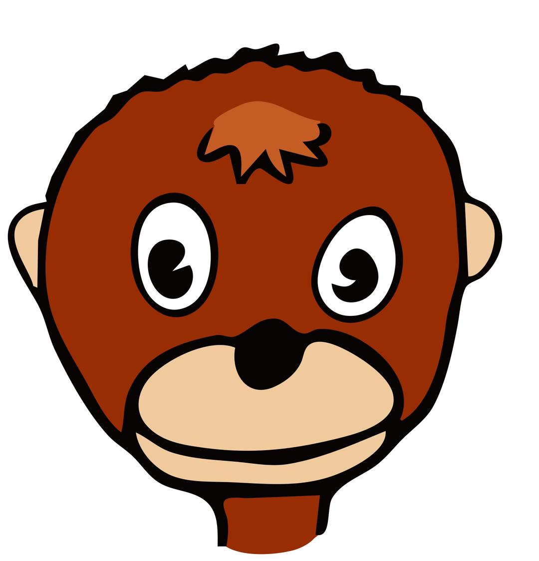 drawn monkey png transparent