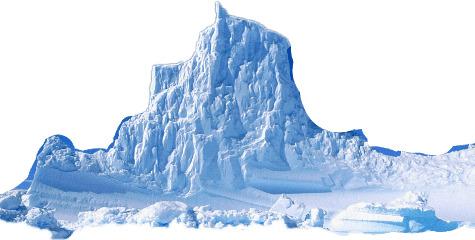 Drifting Iceberg png transparent