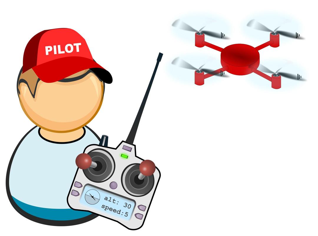 Drone / UAV pilot png transparent