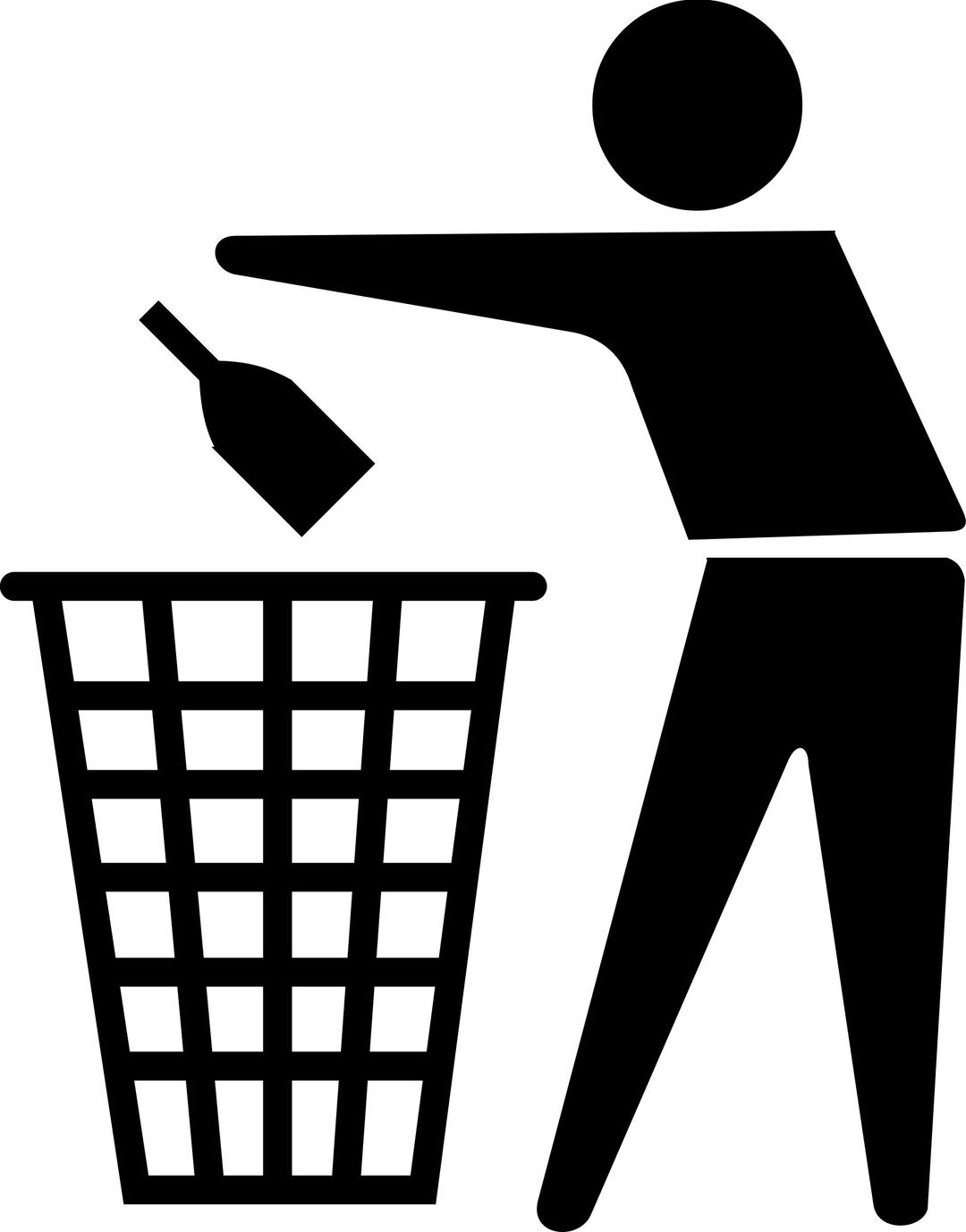 Drop the beer to the trash, please png transparent