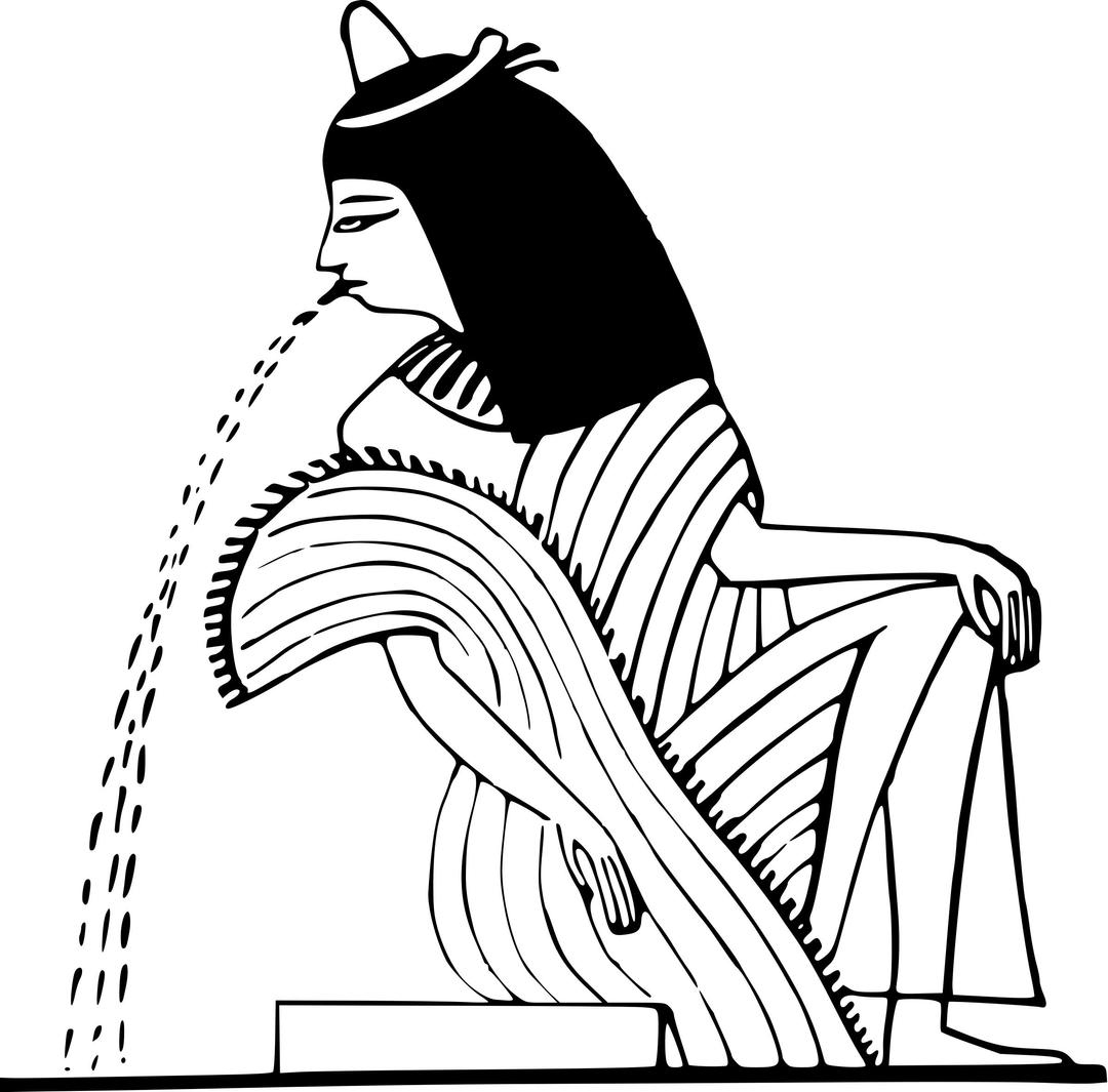 Drunken ancient Egyptian png transparent