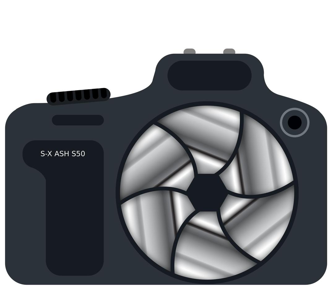 DSLR Camera With Metallic Shutter png transparent