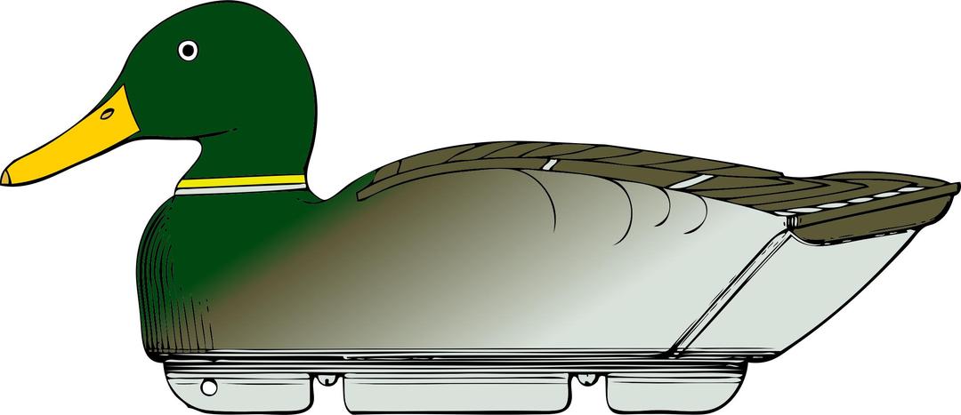 duck decoy -side view png transparent