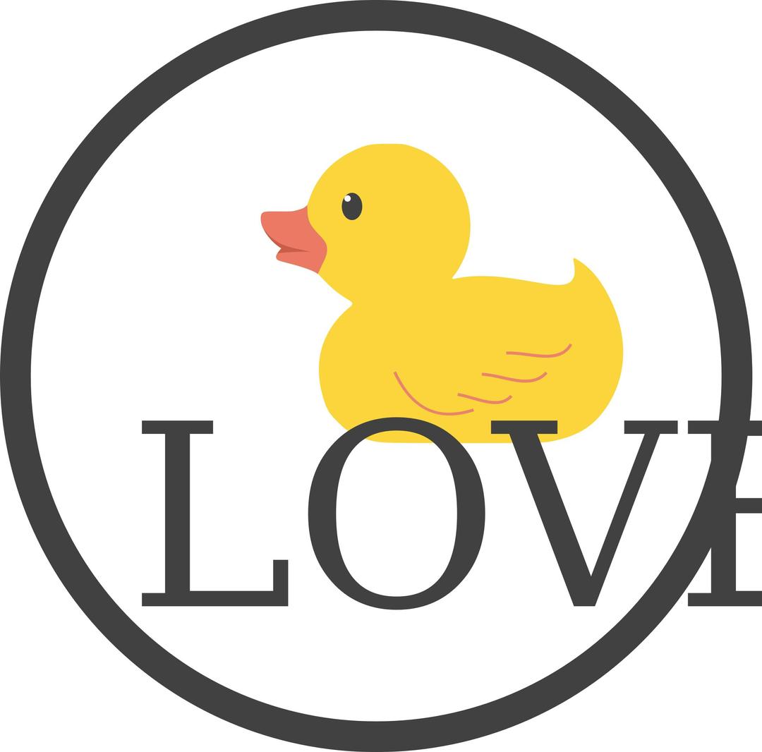 Duck Love png transparent