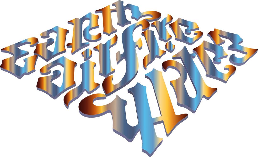 Earth Air Fire Water Ambigram 2 No Background png transparent