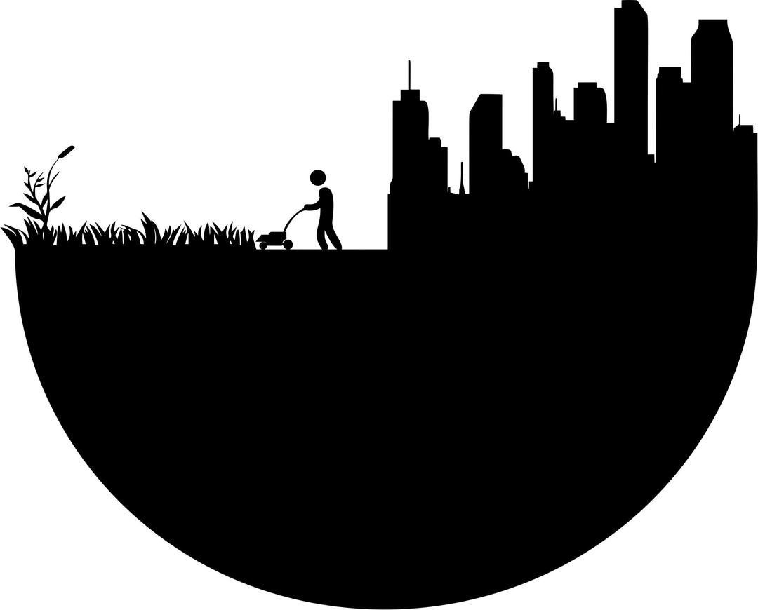 Earth Day Silhouette png transparent