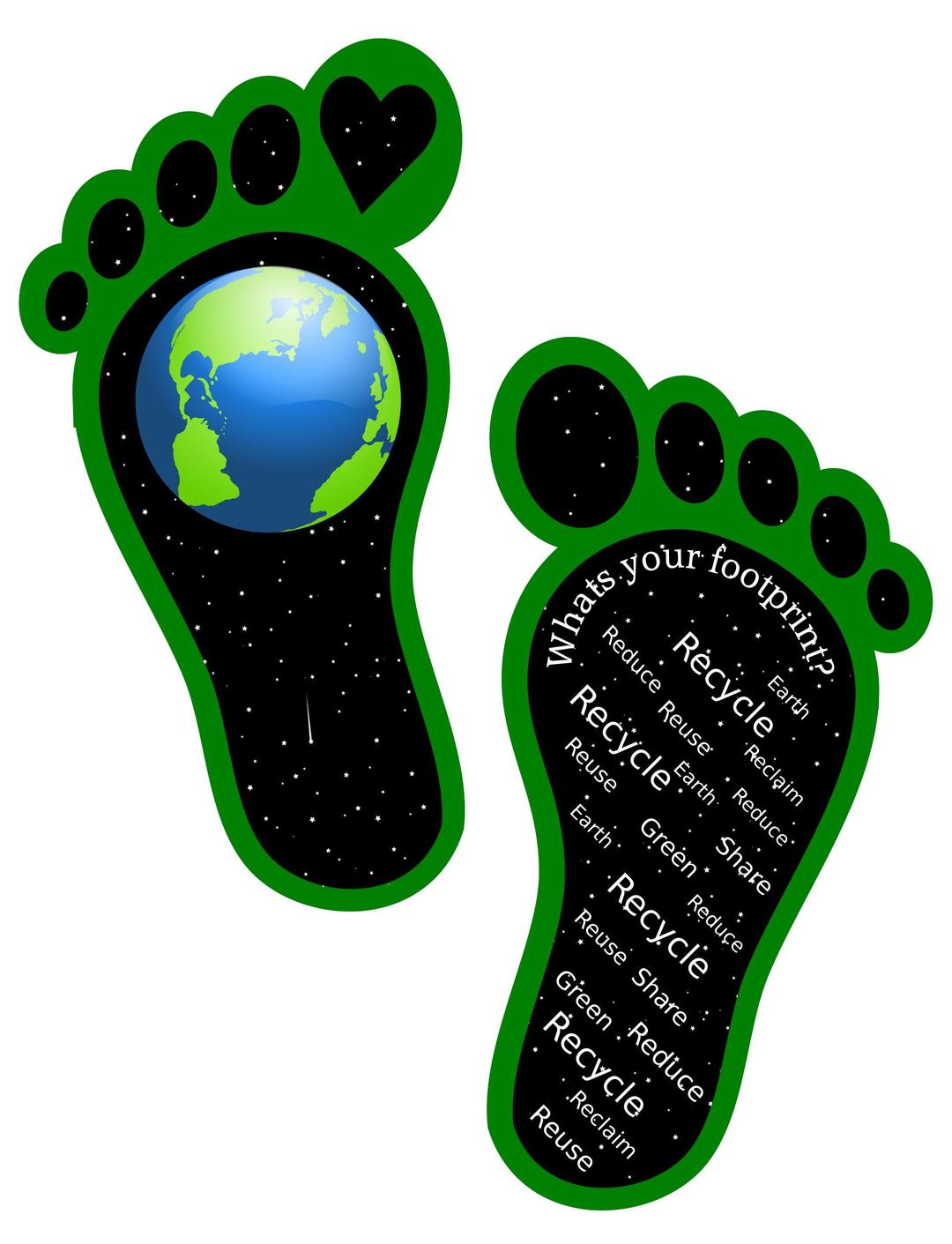 Earth Footprints png transparent