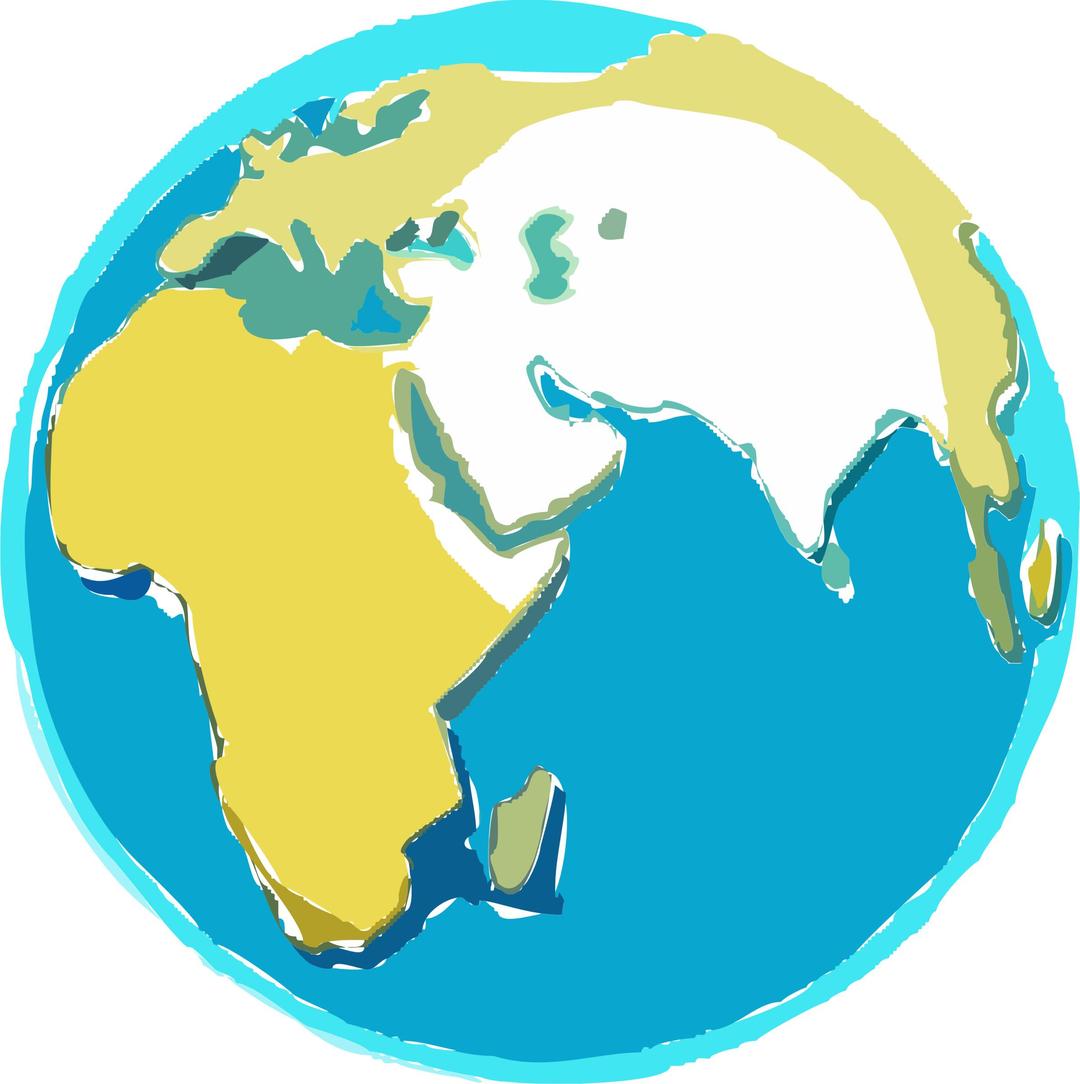 Earth Globe Sketch png transparent