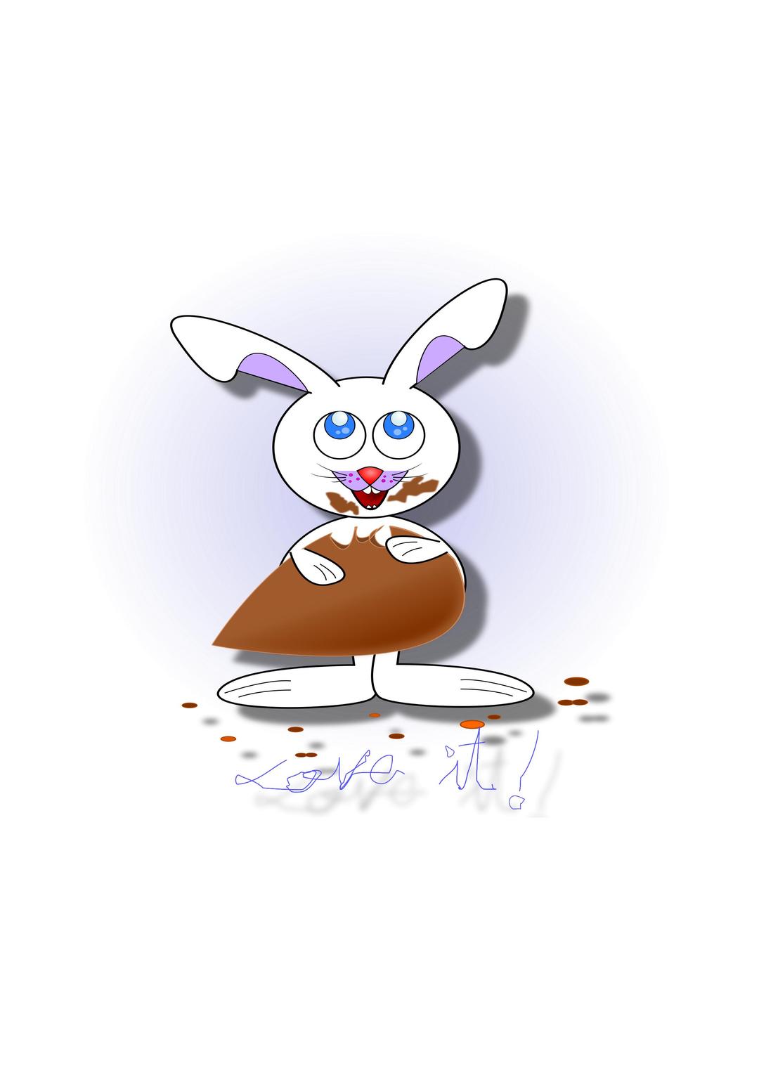 EASTER BUNNY 2 - LOVE IT! png transparent