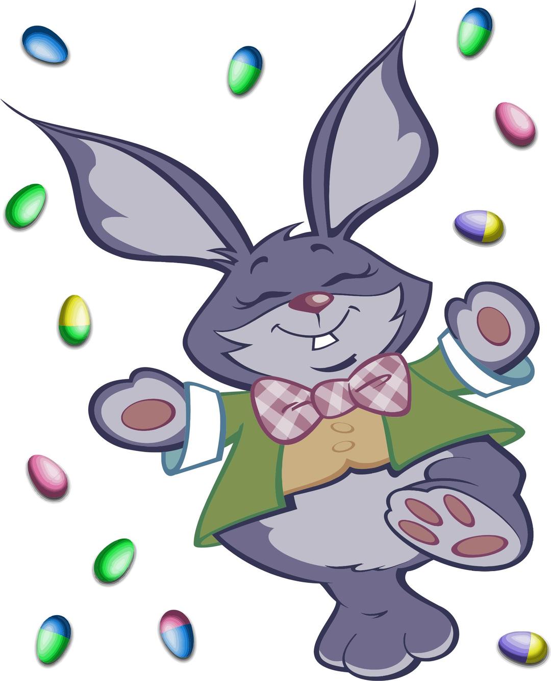 Easter Bunny And Eggs png transparent
