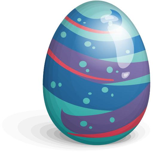Easter Egg Blue Purple png transparent
