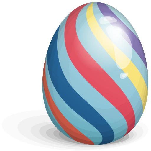 Easter Egg Blue Red png transparent