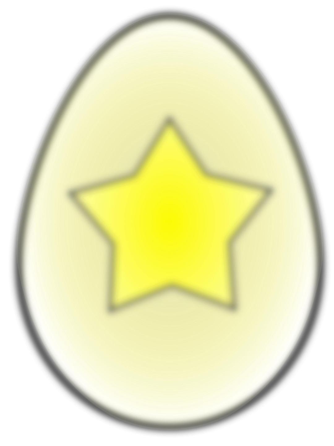 Easter egg (star) png transparent
