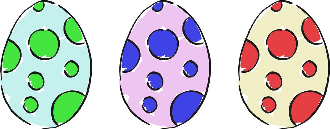 Easter eggs 2 png transparent