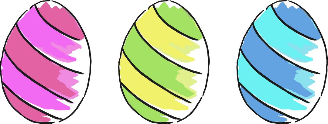 Easter eggs 3 png transparent