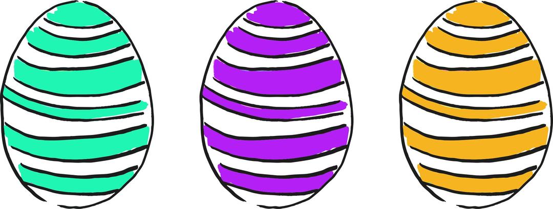Easter eggs 7 png transparent