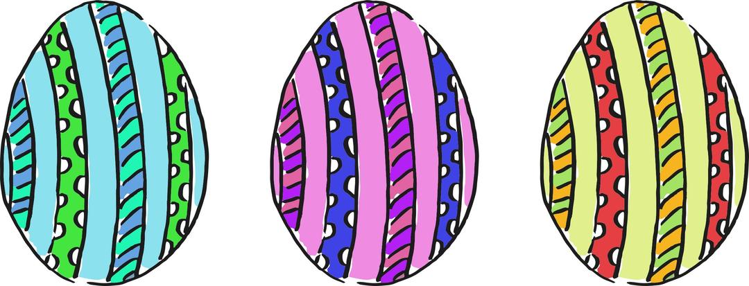 Easter eggs 9 png transparent