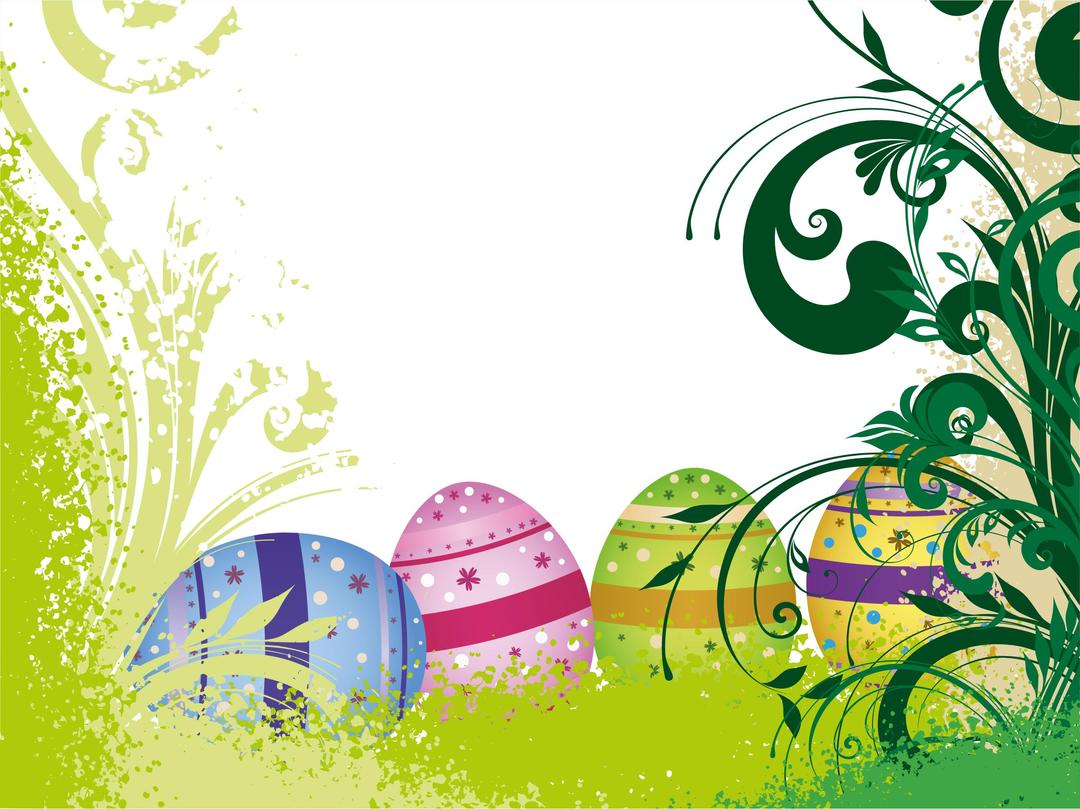Easter Eggs Flourish png transparent