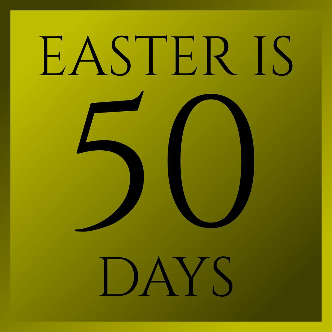 Easter Is 50 Days png transparent