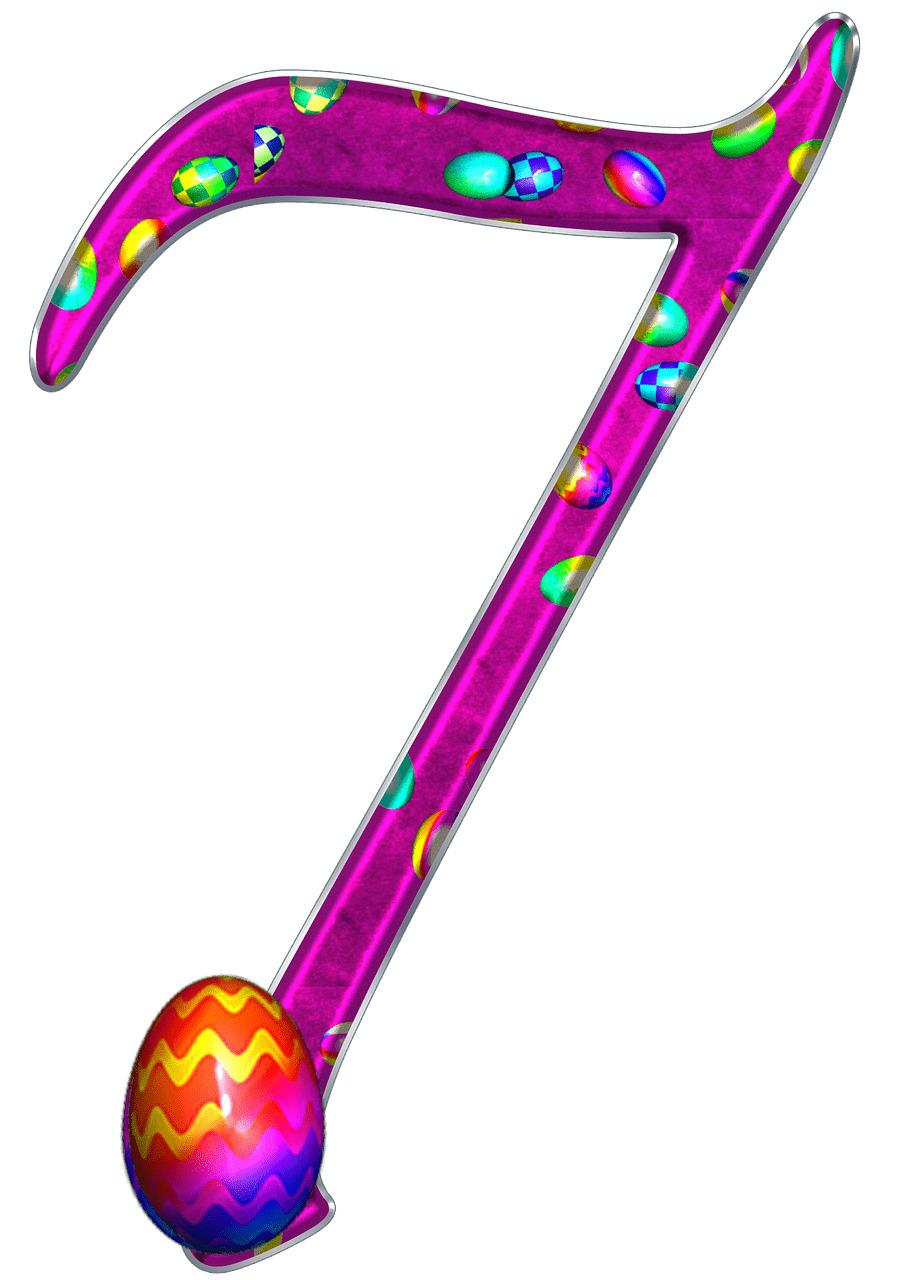 Easter Theme Number 7 png transparent