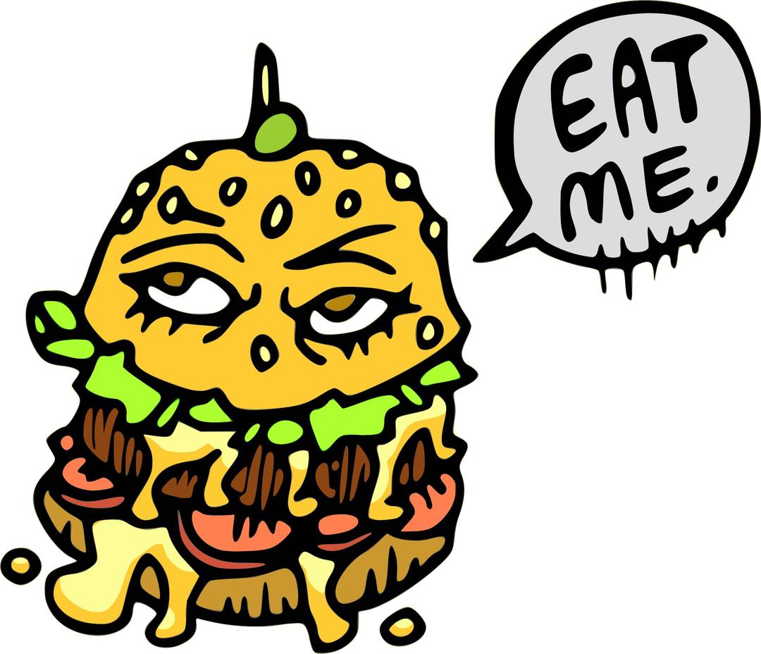 Eat This Burger png transparent