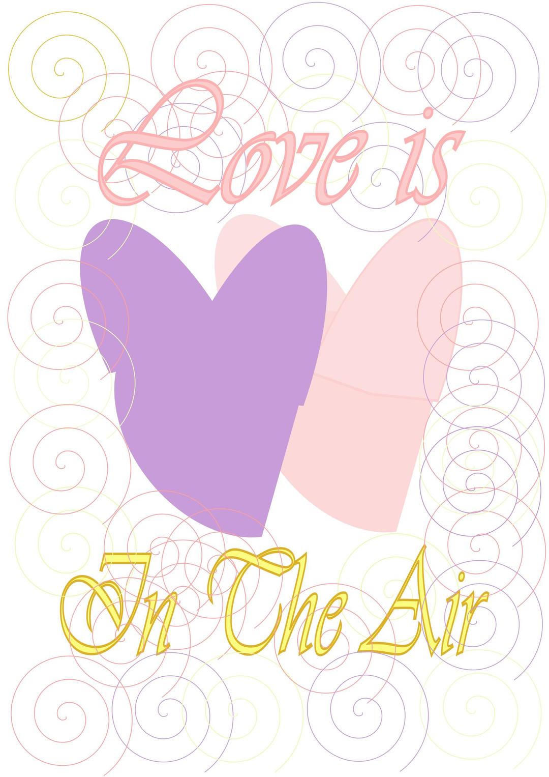 E-Card Love is In The Air png transparent
