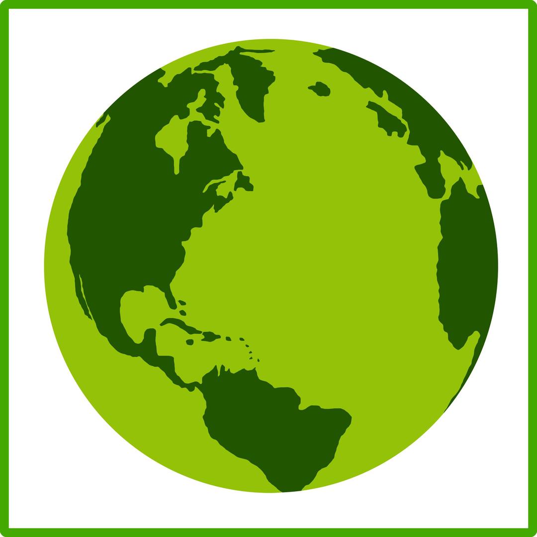 Eco green Earth icon png transparent