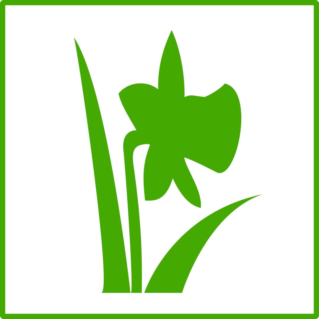 Eco green flower icon png transparent