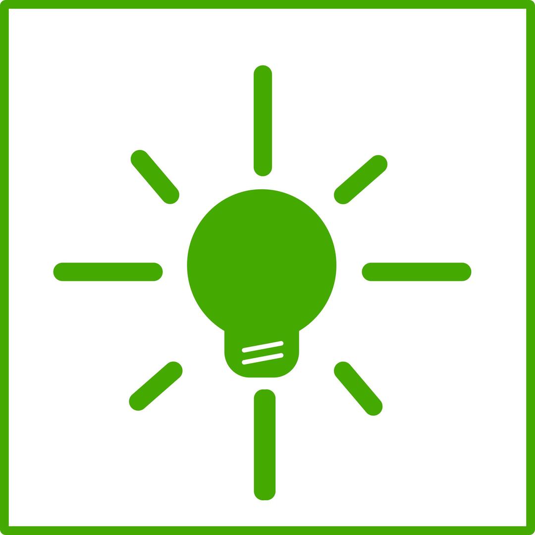 eco green light bulb icon png transparent
