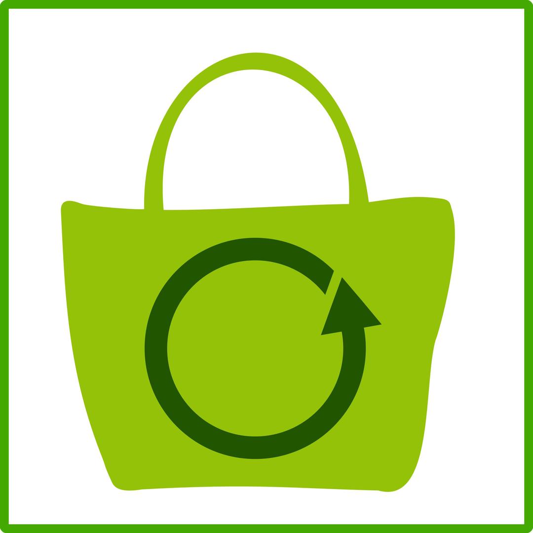 eco green shopping icon png transparent