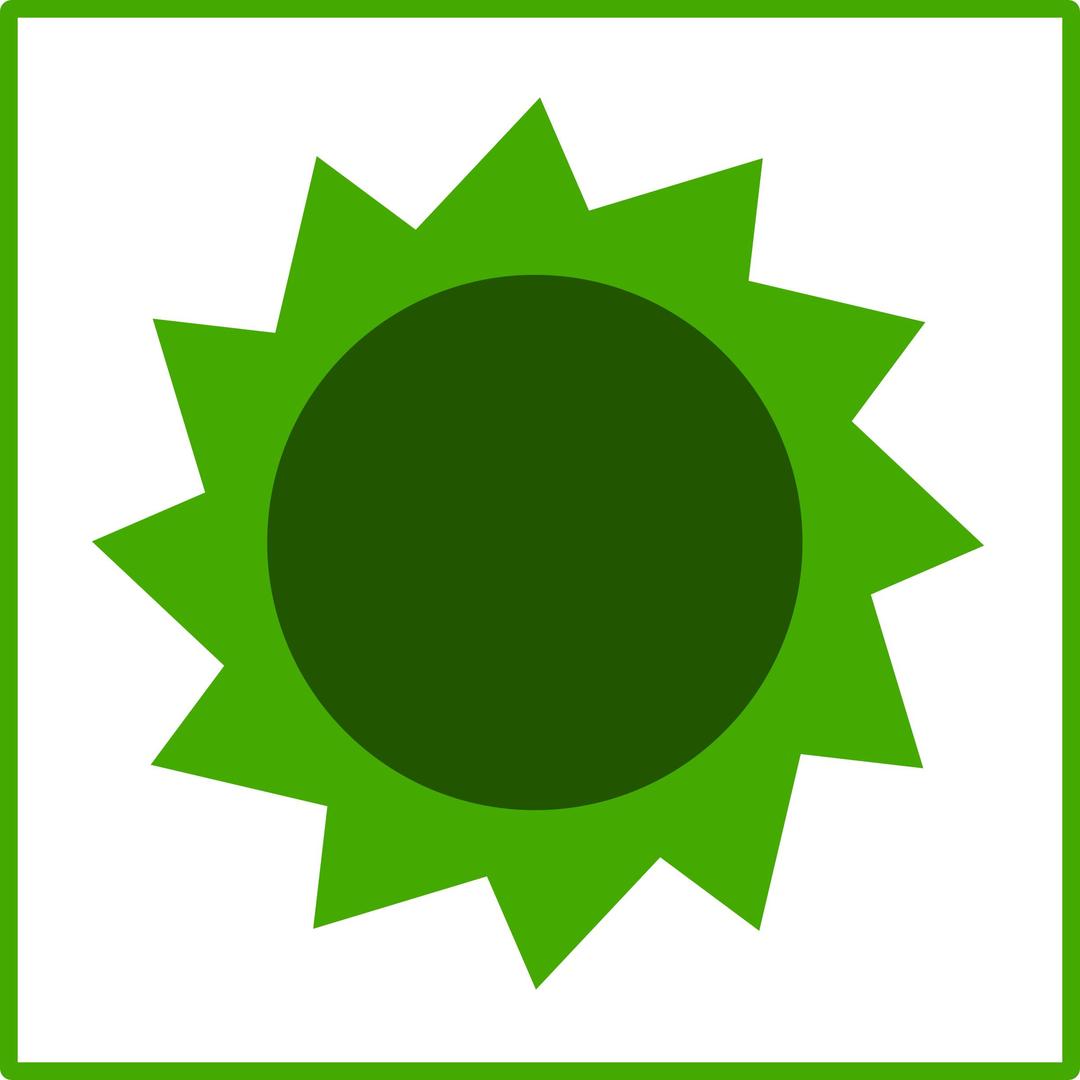 eco green sun icon png transparent