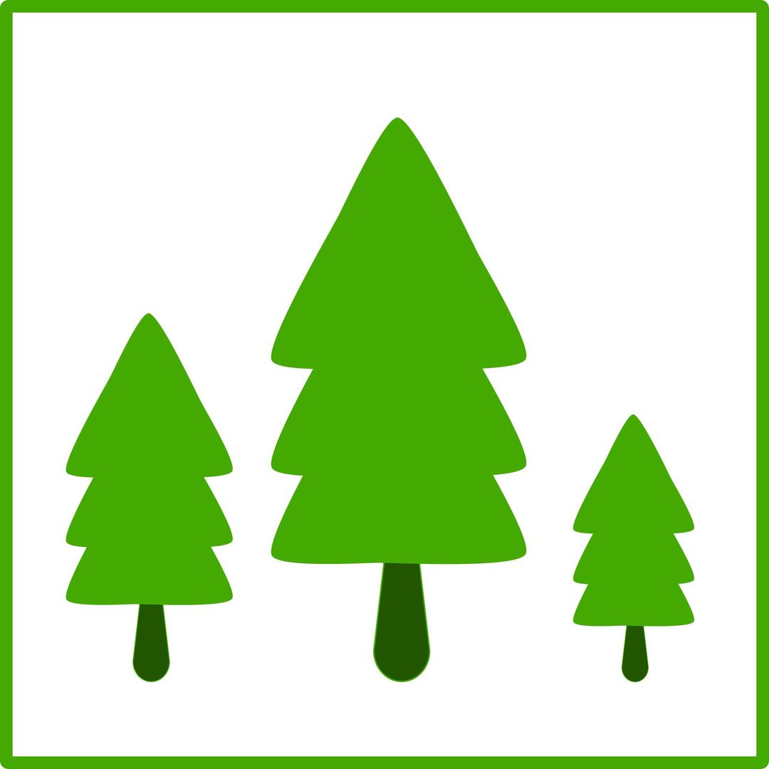 eco green trees icon
 png transparent