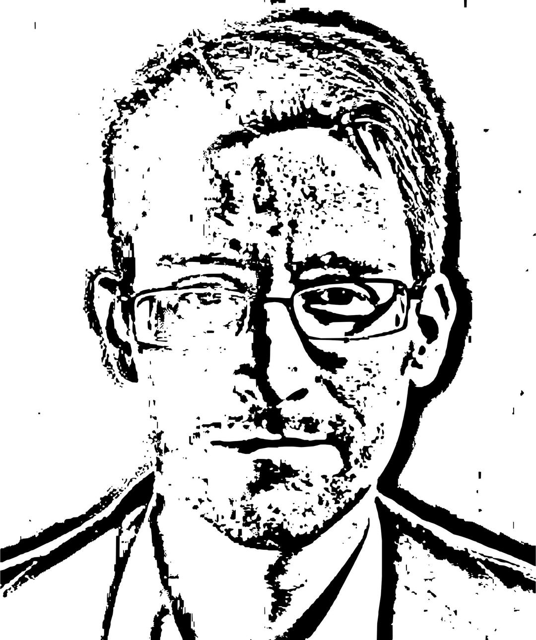 Edward Snowden Stylized png transparent