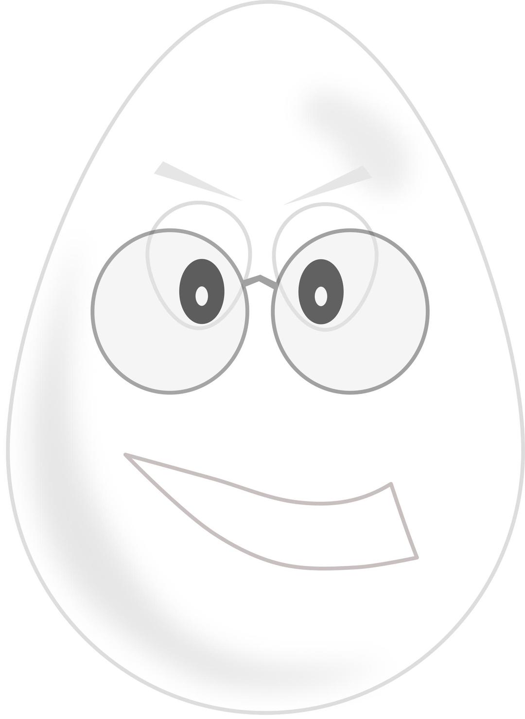 egg wear glasses png transparent