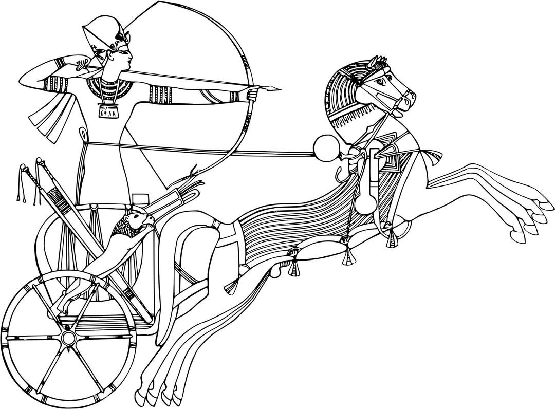 Egyptian chariot png transparent