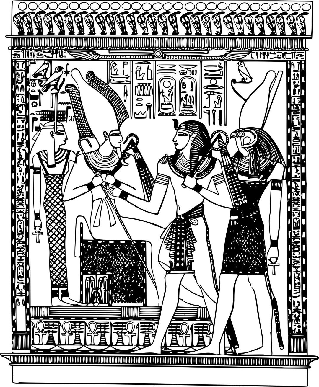 Egyptian gods png transparent